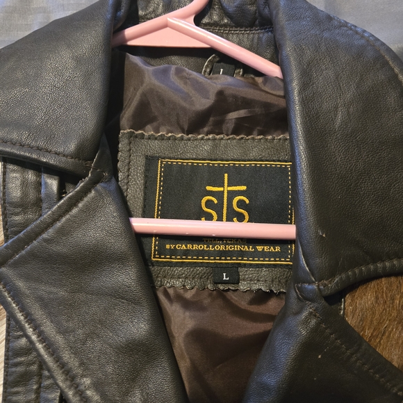 STS Ranchwear Black Leather Jacket - Picture 5 of 5